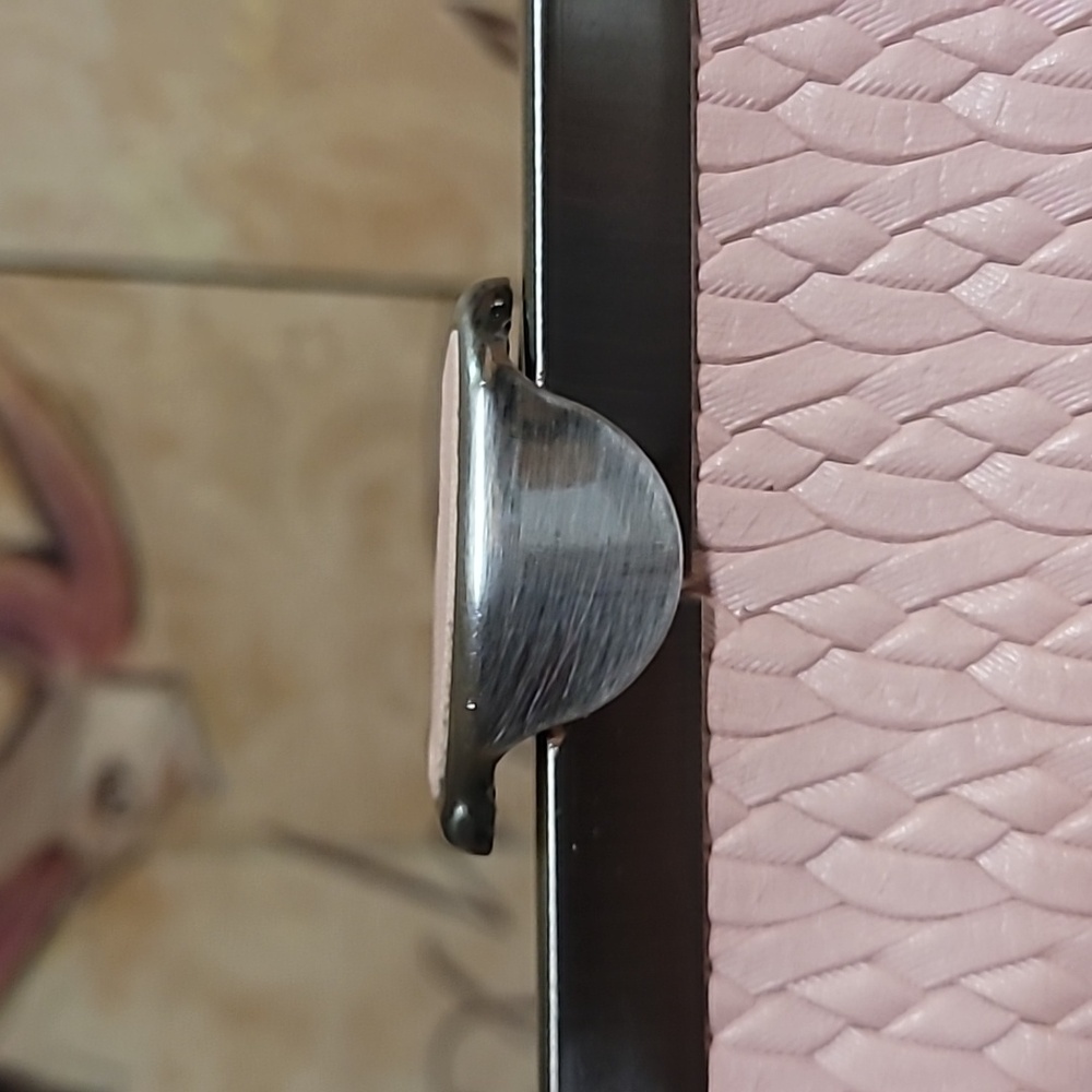 Patricia Nash Pink Quilted Leather Clutch with Chain - Picture 6 of 12